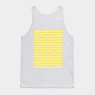 Chihuahua silhouette print (mini) Pantone's Illuminating Yellow Tank Top